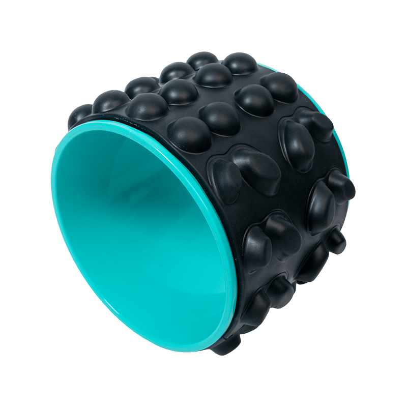 Bánh xe Yoga PU căng lưng rộng và dày có chấm lớn Bánh xe Yoga PU căng lưng rộng và dày có chấm lớn